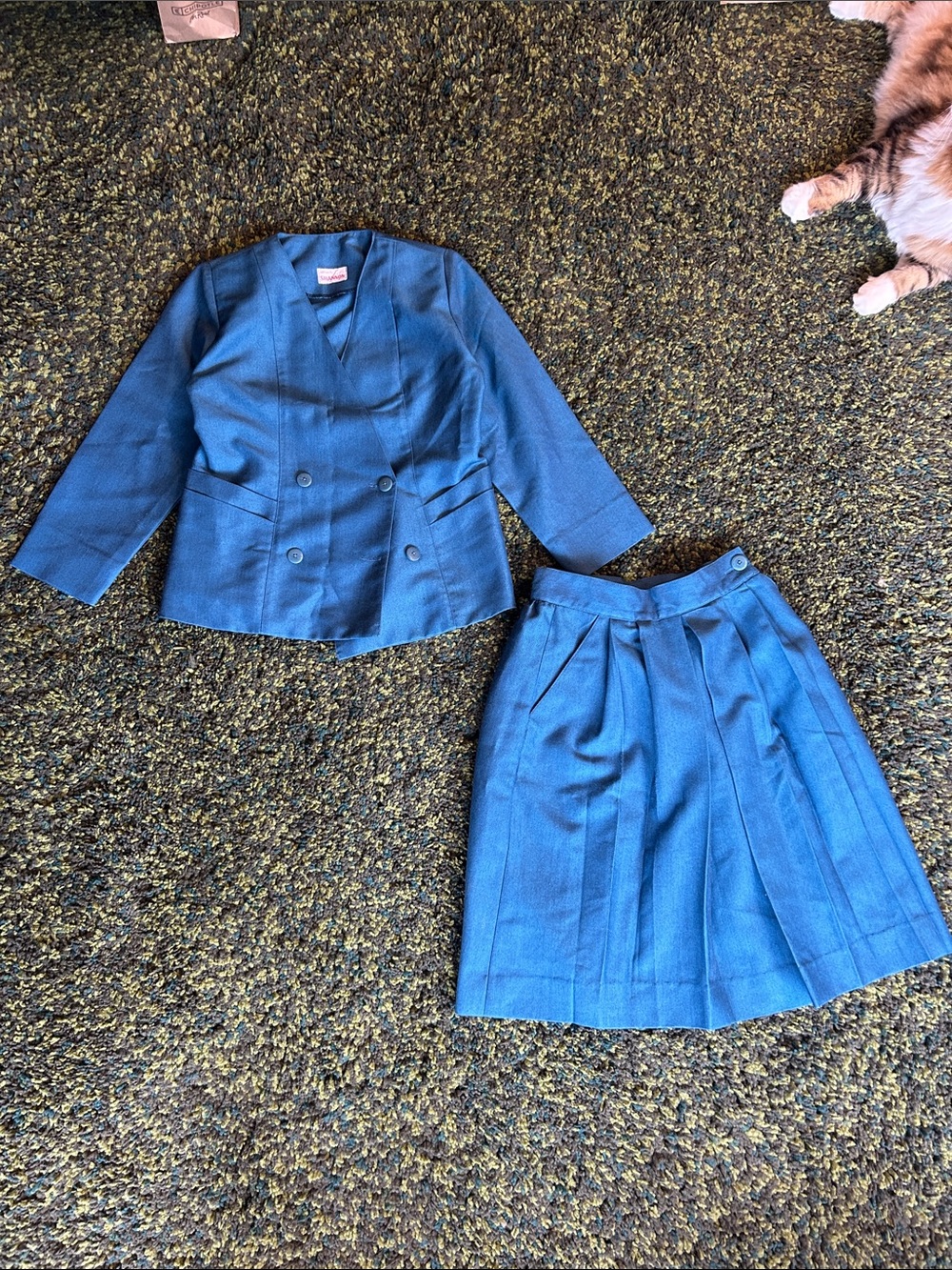 Vintage Teal Pantsuit